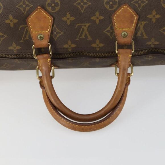 Louis Vuitton Speedy Handbag Monogram Canvas Brown Canvas Handbag (Pre-Owned) - Picture 8 of 16